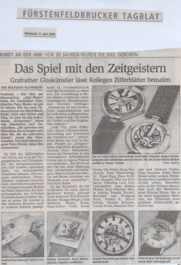 Renate Herrmann mit Airbrush im Fürstenfeldbrucker Tagblatt