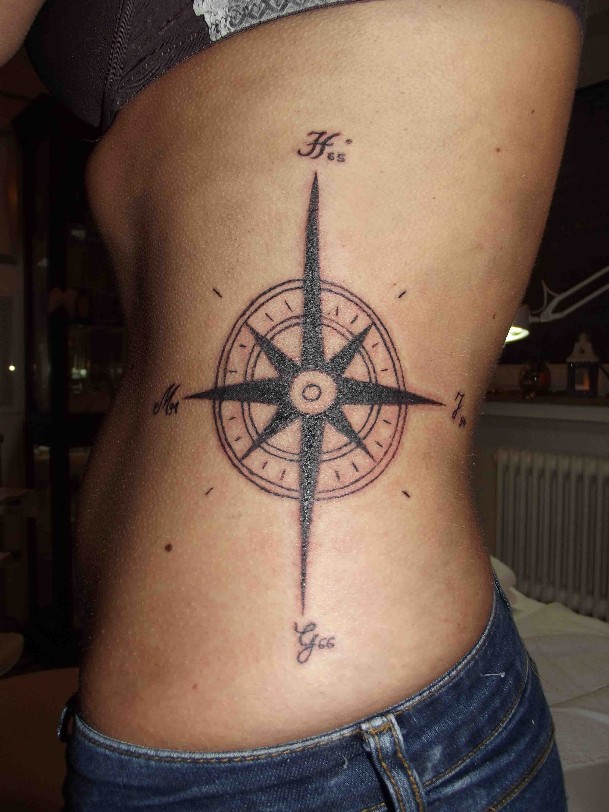 Tattoo-Motiv Kompass