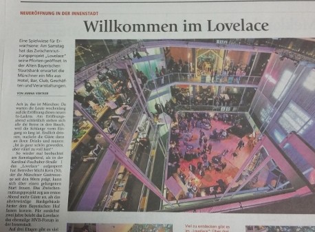 Zeitungsausschnitt des Events Willkommen im Lovelace