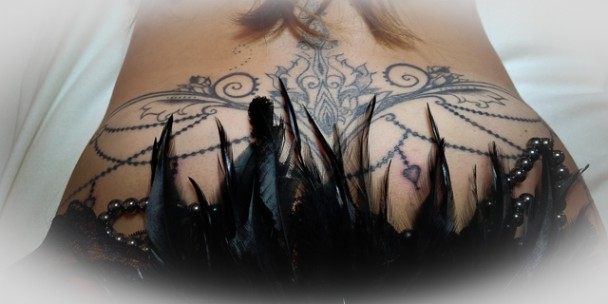 Tattoo in schwarz 